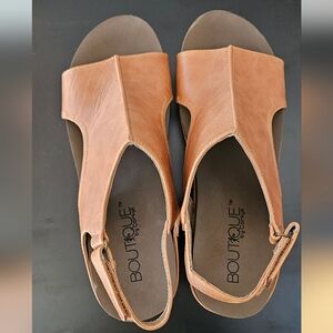 Corkys Tan Leather Sandals